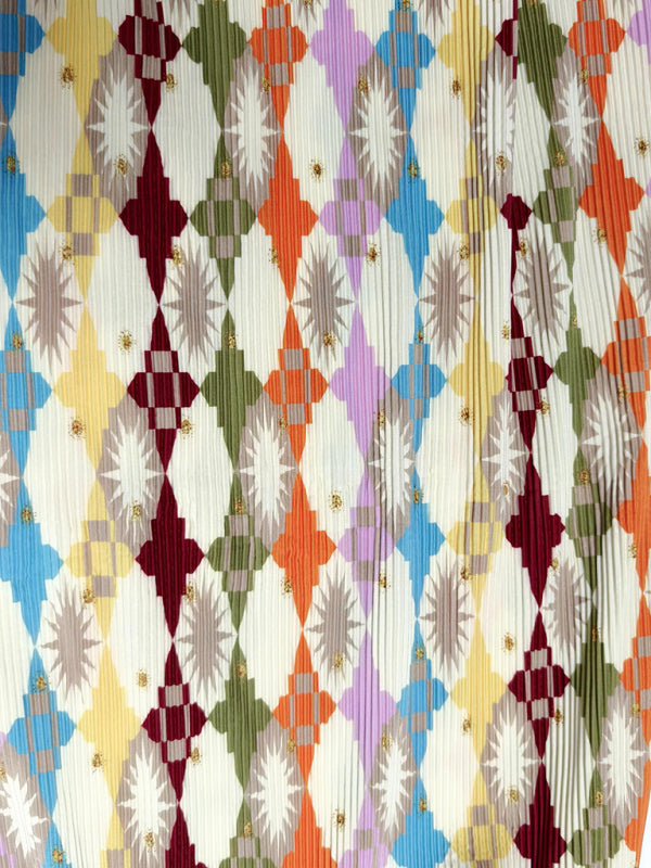 Neues, elegantes A-Linien-Kleid mit V-Ausschnitt, Laternenärmeln und neuem Print 