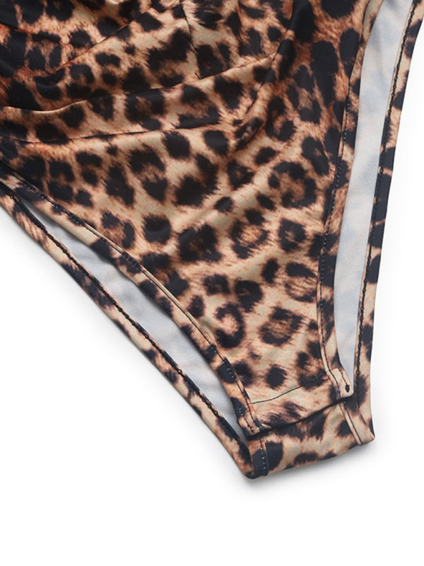 Neuer, sexy, figurbetonter Jumpsuit mit Leopardenmuster im Retro-Leopardenmuster – ein süß-scharfer Body 