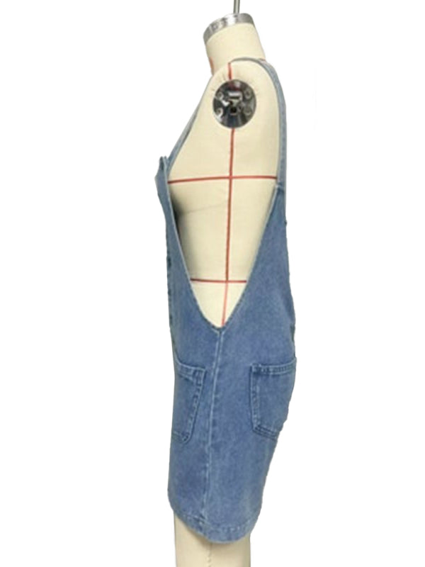 Salopette droite slim pour femme 