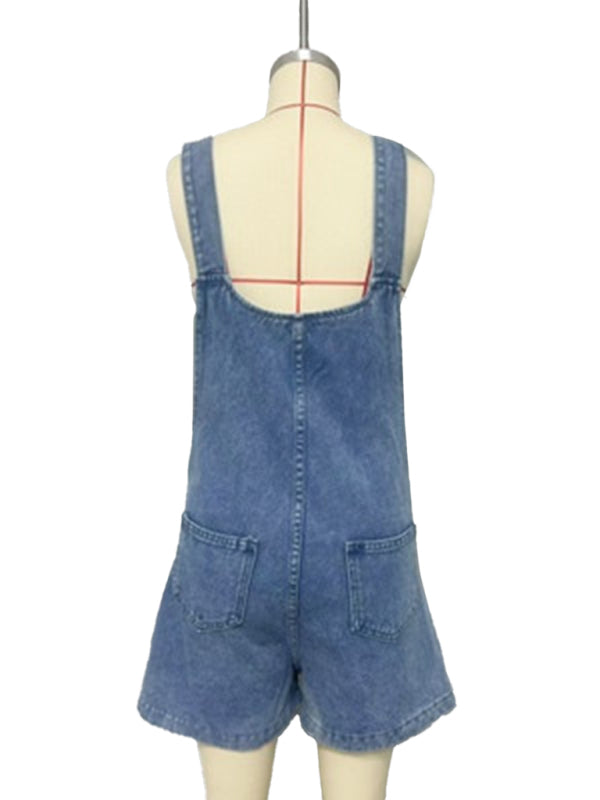 Salopette droite slim pour femme 
