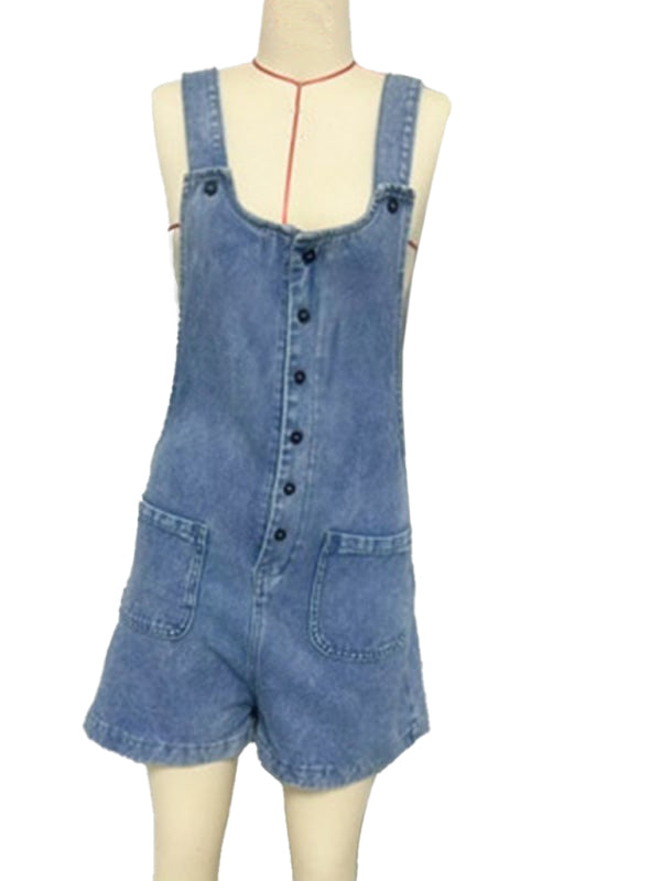 Salopette droite slim pour femme 