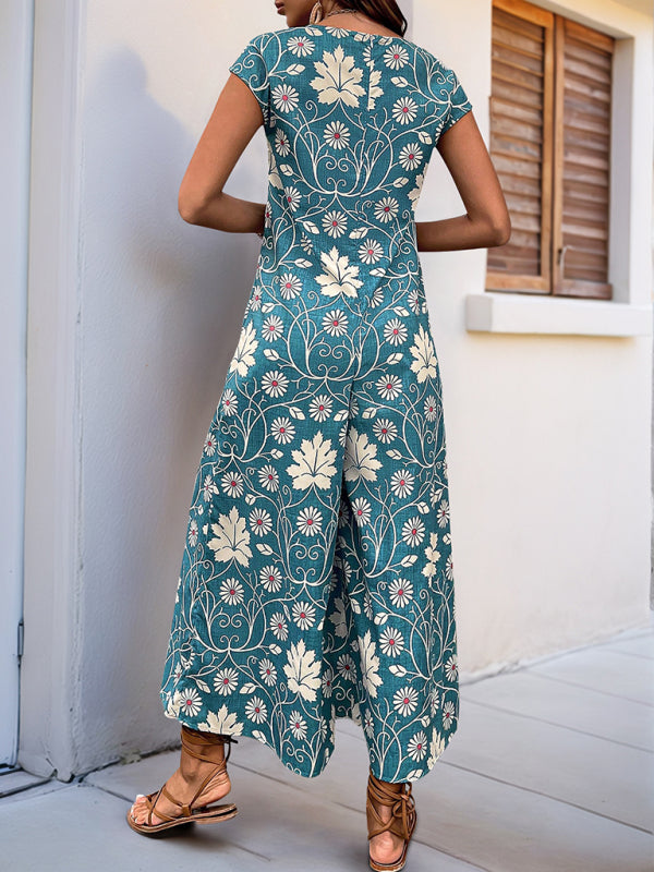 Printed wide-leg jumpsuit – detail view