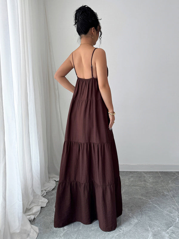 Elegantes Maxikleid mit Trägern 