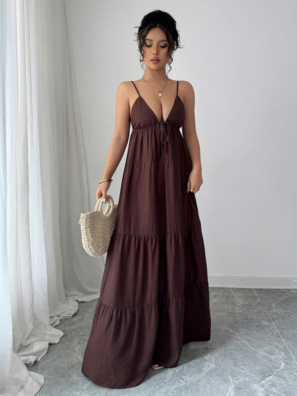 Elegantes Maxikleid mit Trägern 