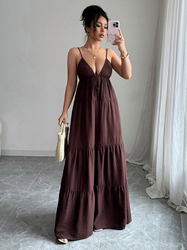 Elegantes Maxikleid mit Trägern 