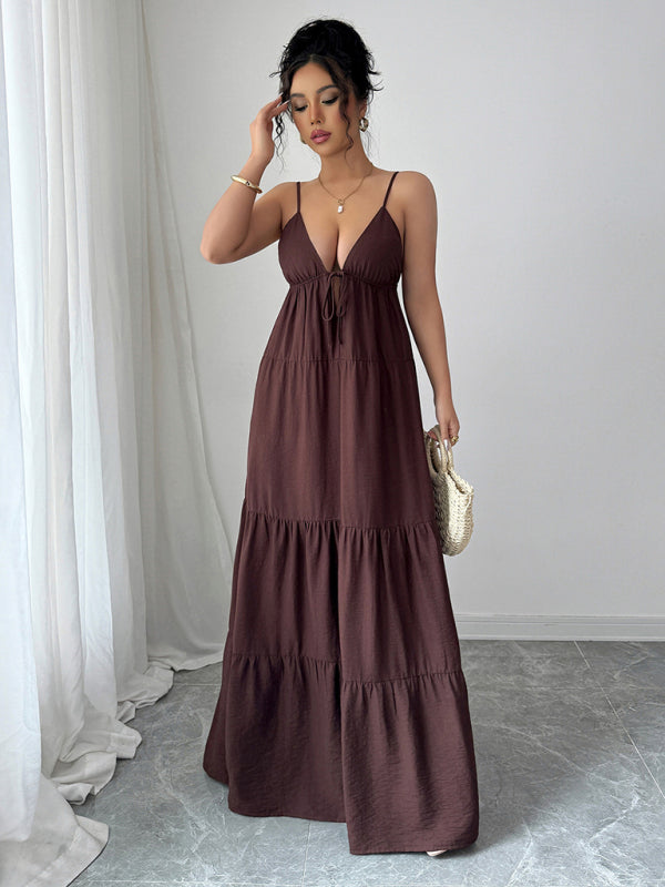 Elegantes Maxikleid mit Trägern 