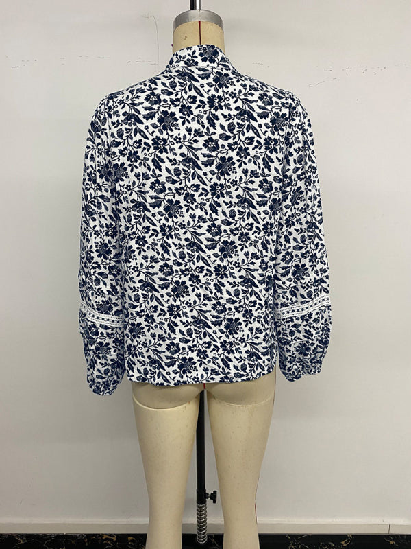 Lässiges und elegantes Retro-Top mit Trägern, V-Ausschnitt und Blumenmuster 