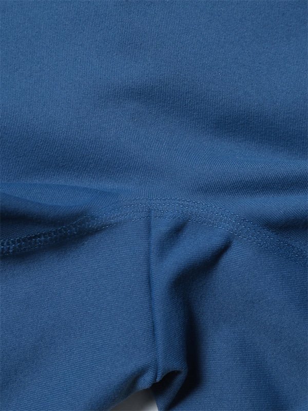 Leggings mit überkreuztem Bund und Hüfttasche für Damen, Sportshorts 