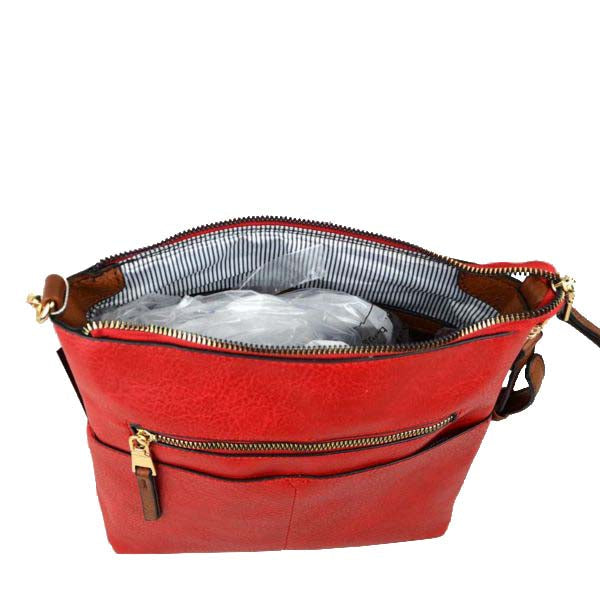 Women's Kaylee Soft PU Vegan Leather 2 in 1 Tote Crossbody Bag