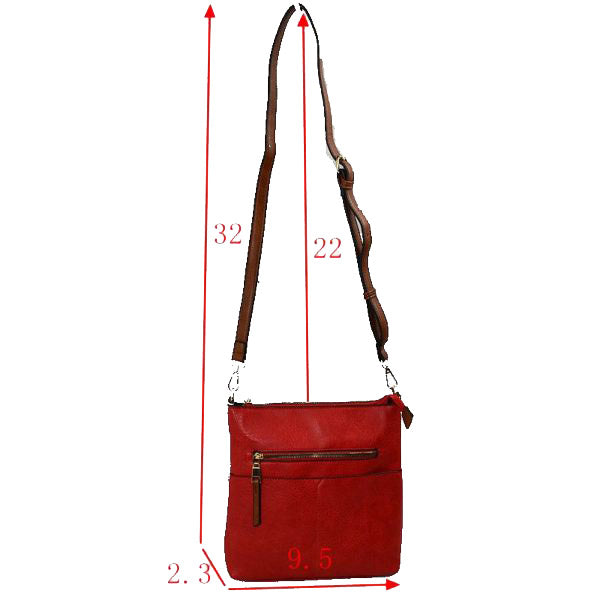 Women's Kaylee Soft PU Vegan Leather 2 in 1 Tote Crossbody Bag
