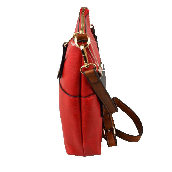 Women's Kaylee Soft PU Vegan Leather 2 in 1 Tote Crossbody Bag