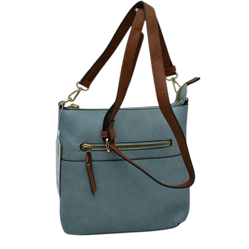 Women's Kaylee Soft PU Vegan Leather 2 in 1 Tote Crossbody Bag