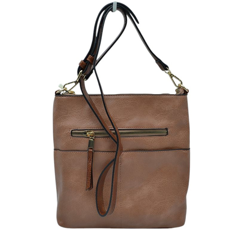 Women's Kaylee Soft PU Vegan Leather 2 in 1 Tote Crossbody Bag