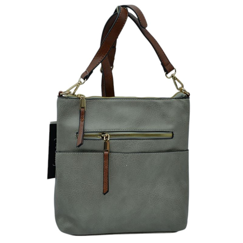 Women's Kaylee Soft PU Vegan Leather 2 in 1 Tote Crossbody Bag