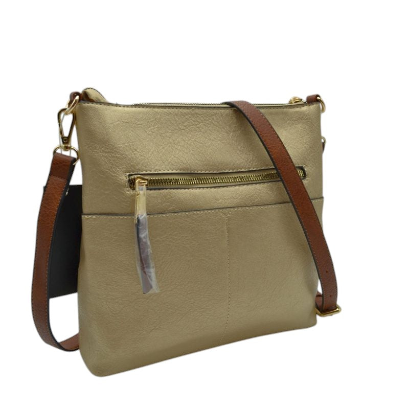 Women's Kaylee Soft PU Vegan Leather 2 in 1 Tote Crossbody Bag