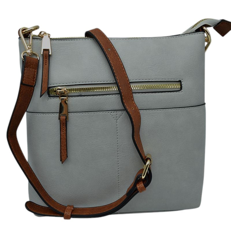 Women's Kaylee Soft PU Vegan Leather 2 in 1 Tote Crossbody Bag