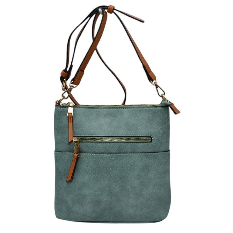 Women's Kaylee Soft PU Vegan Leather 2 in 1 Tote Crossbody Bag