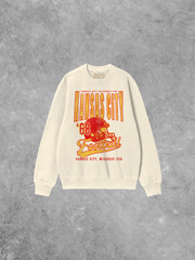 Underground Original Design: Kansas City Football Welcomes You Boxy Cotton Sweatshirt