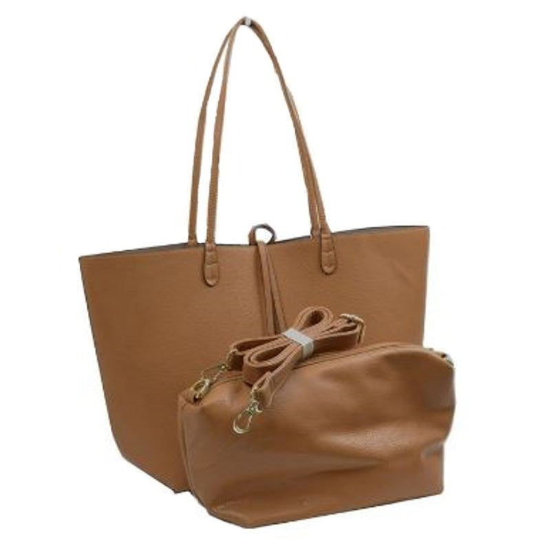Women's Kendra Reversible Supersoft Vegan Leather Tote Handbag Crossbody Bag