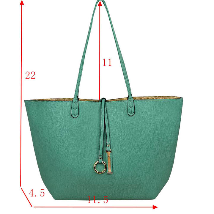 Women's Kendra Reversible Supersoft Vegan Leather Tote Handbag Crossbody Bag