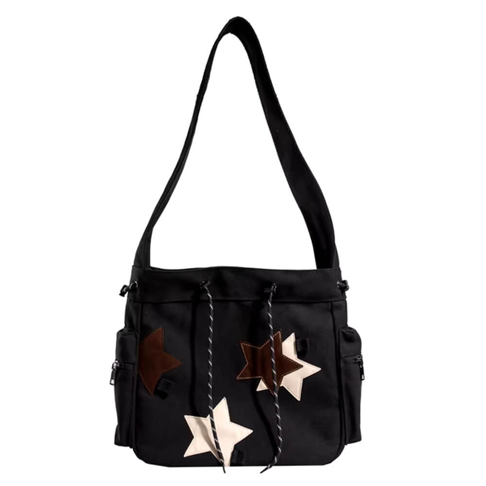 KHAKI STAR SHOULDER BAG STAR AESTHETIC CROSSBODY BAG