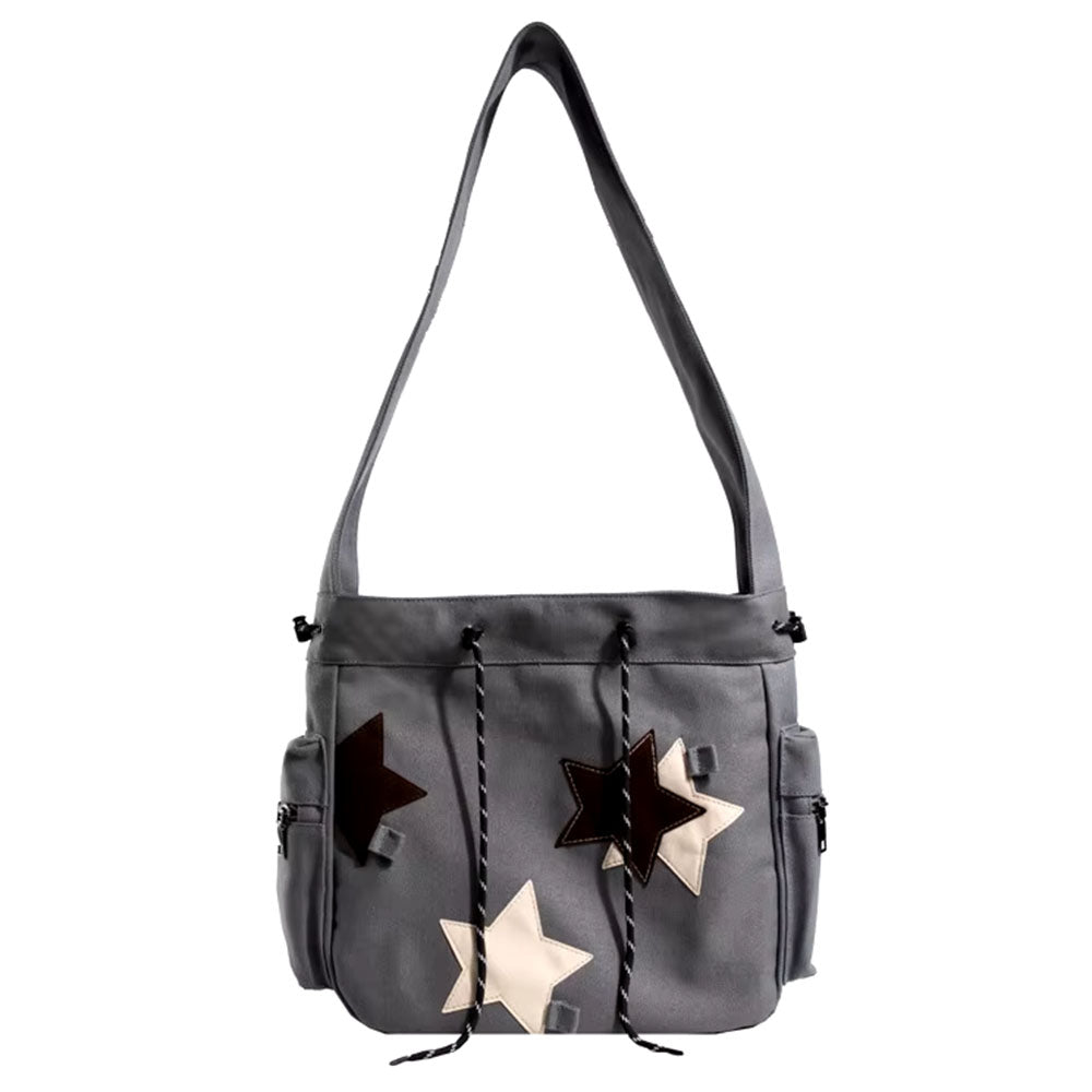 KHAKI STAR SHOULDER BAG STAR AESTHETIC CROSSBODY BAG