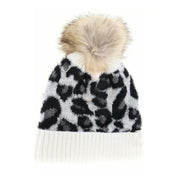 KIDS Leopard Pom C.C Beanie