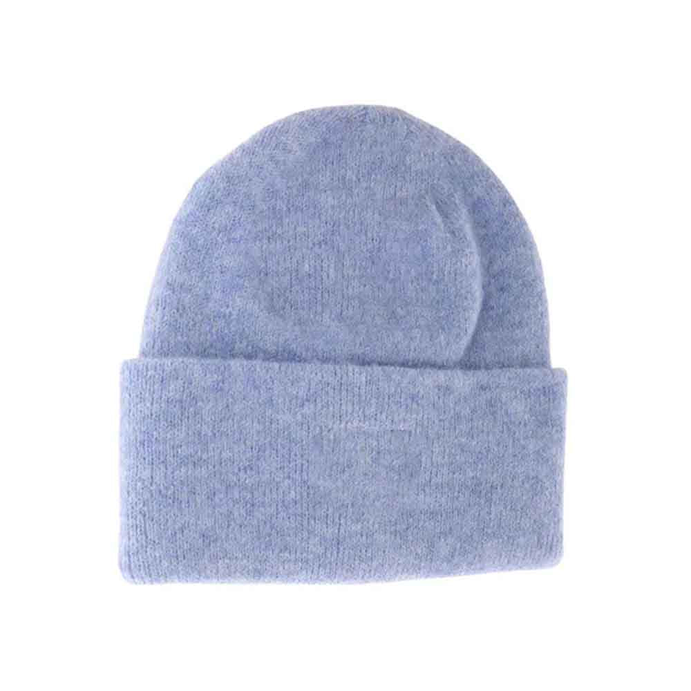 KIDS Soft Ribbed Leather Patch C.C. Beanie