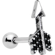 16G 1/4 Straight Arrow Cartilage Tragus Earring