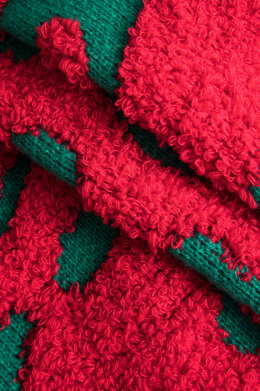 KNIT CARDIGAN - PINK AND FUCHSIA CLASSIC MULTICOLOR COLORBLOCK DESIGN