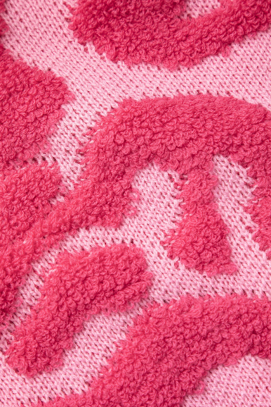 KNIT CARDIGAN - PINK AND FUCHSIA CLASSIC MULTICOLOR COLORBLOCK DESIGN