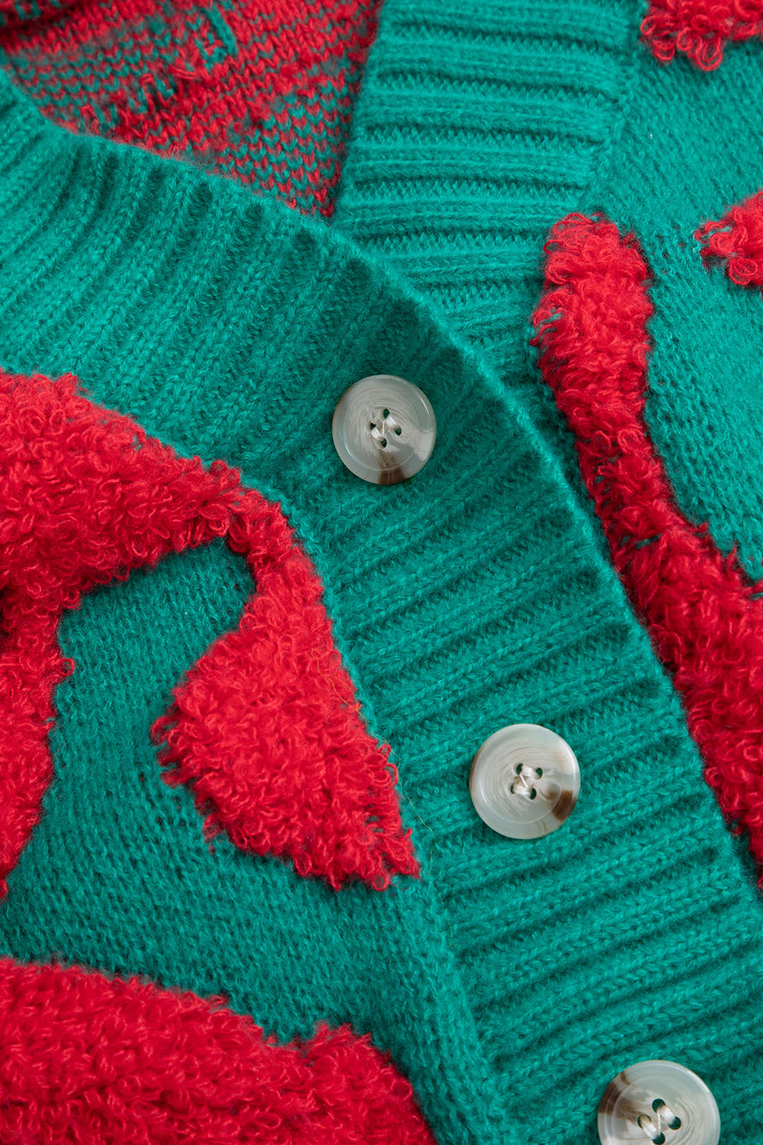 KNIT CARDIGAN - PINK AND FUCHSIA CLASSIC MULTICOLOR COLORBLOCK DESIGN