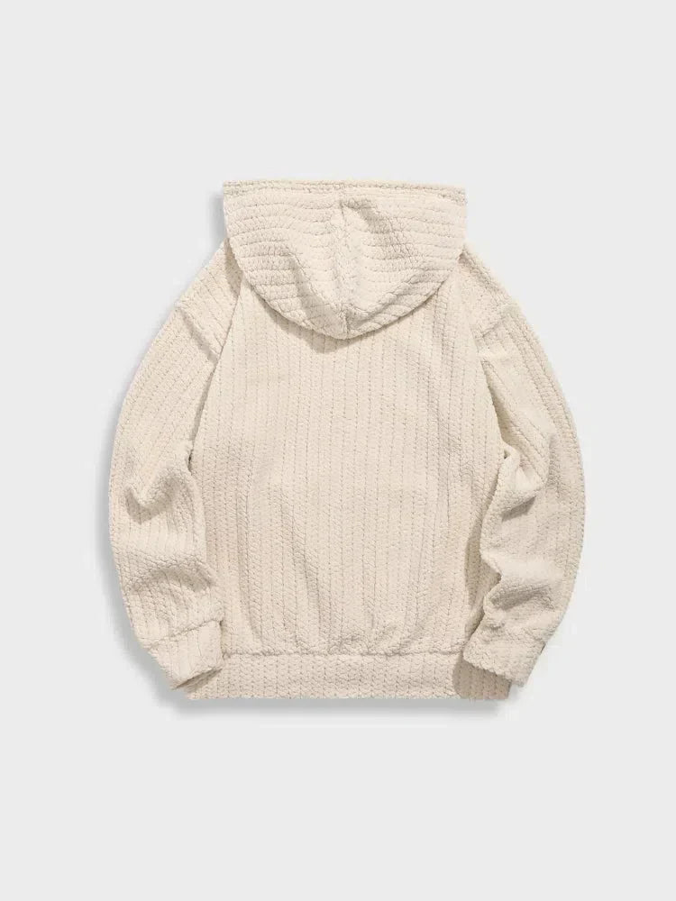 KNIT HOODIE - SWEAT À CAPUCHE UNISEXE POUR UNE ÉLÉGANCE DÉCONTRACTÉE
