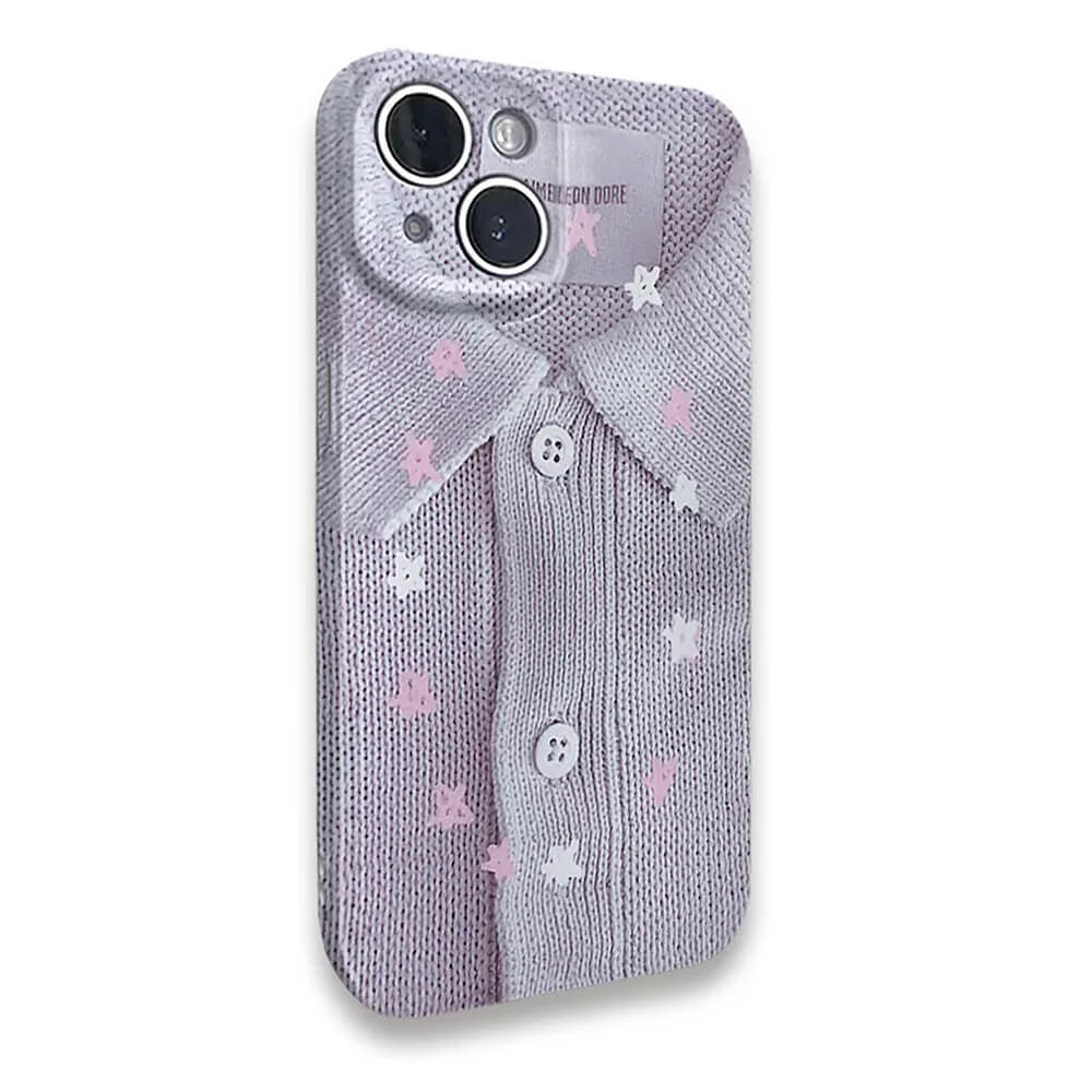 KNITTED SHIRT IPHONE CASE COZY KNIT CHARM IPHONE CASE