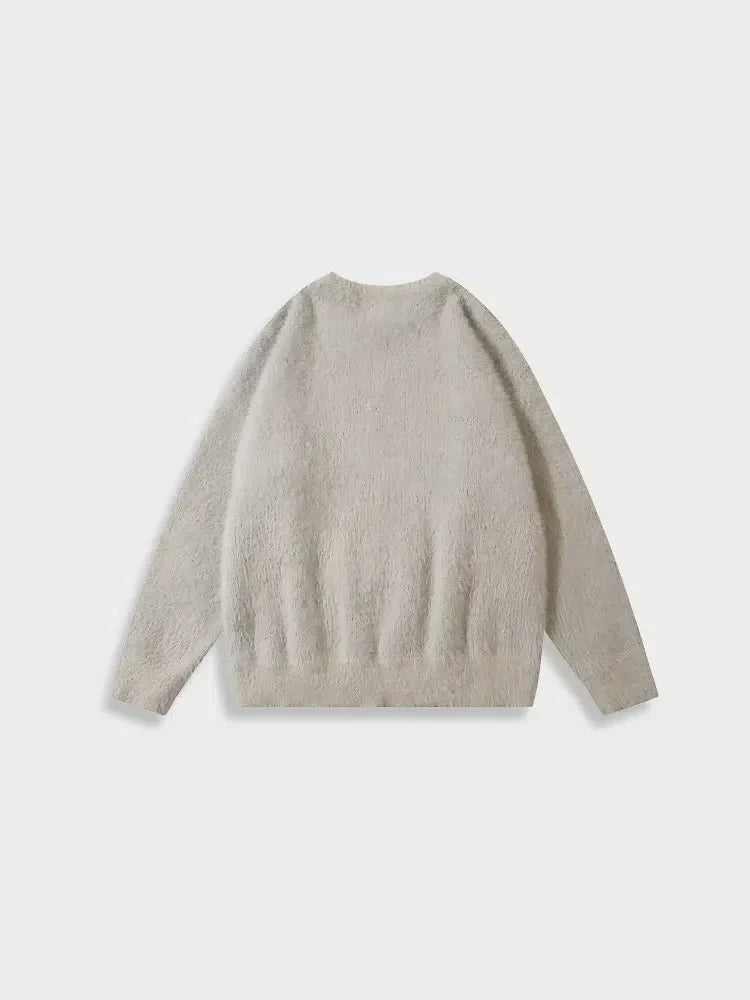 KNITTED WOOL DCRB SWEATER WITH STAR DESIGN