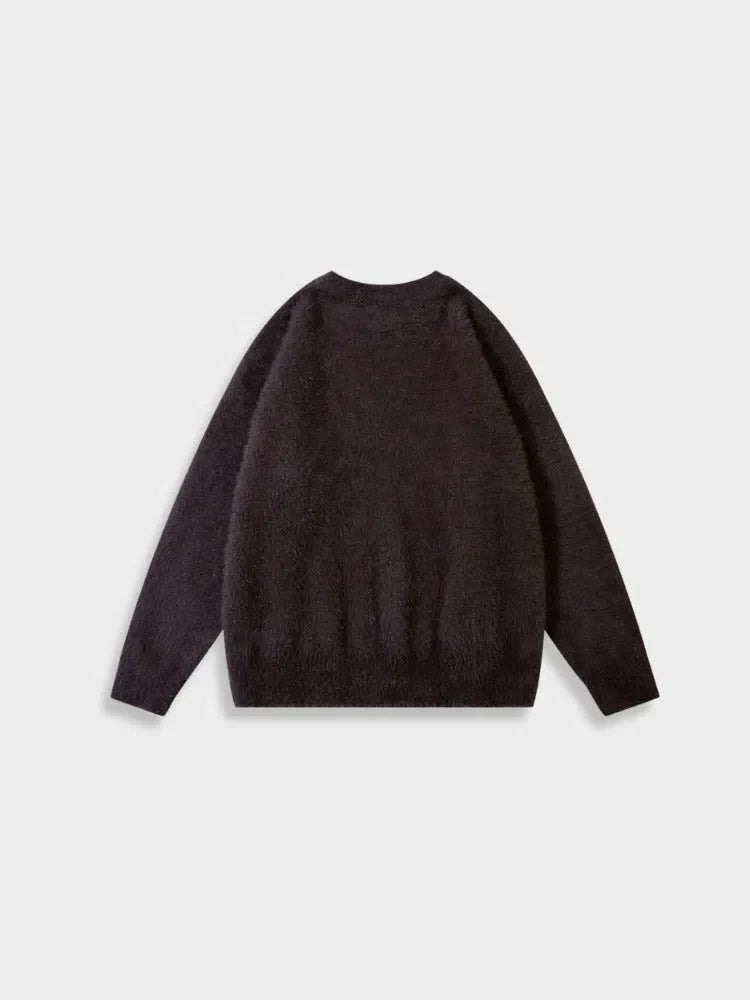 KNITTED WOOL DCRB SWEATER WITH STAR DESIGN