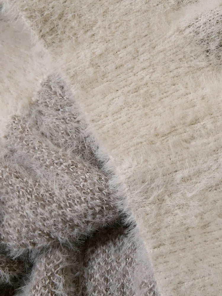 KNITTED WOOL DCRB SWEATER WITH STAR DESIGN