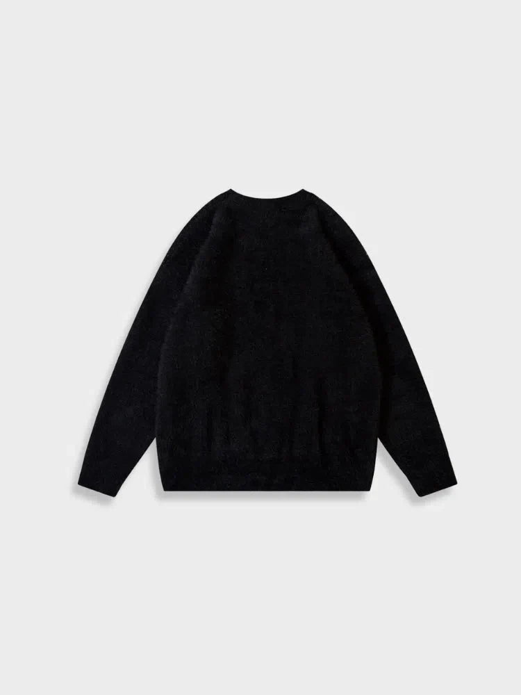 KNITTED WOOL DCRB SWEATER WITH STAR DESIGN