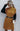 Ladies Pullover Contrast Color Stitching Sweater Dress - Yellow / S