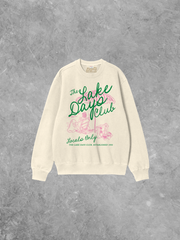 Underground Original Design: The Lake Days Club, Summer Boxy Cotton Sweatshirt