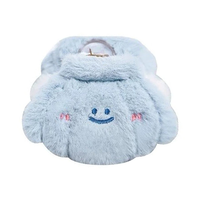 LAVENDER SMILE FUZZY CHARM CLAW CLIP
