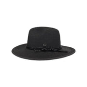 Leather Rope Band C.C Panama Hat