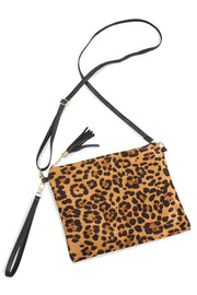 Leopard Crossbody Clutch Bag