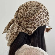 LEOPARD PRINT HEADSCARF: ELEGANT LEOPARD PRINT AESTHETIC