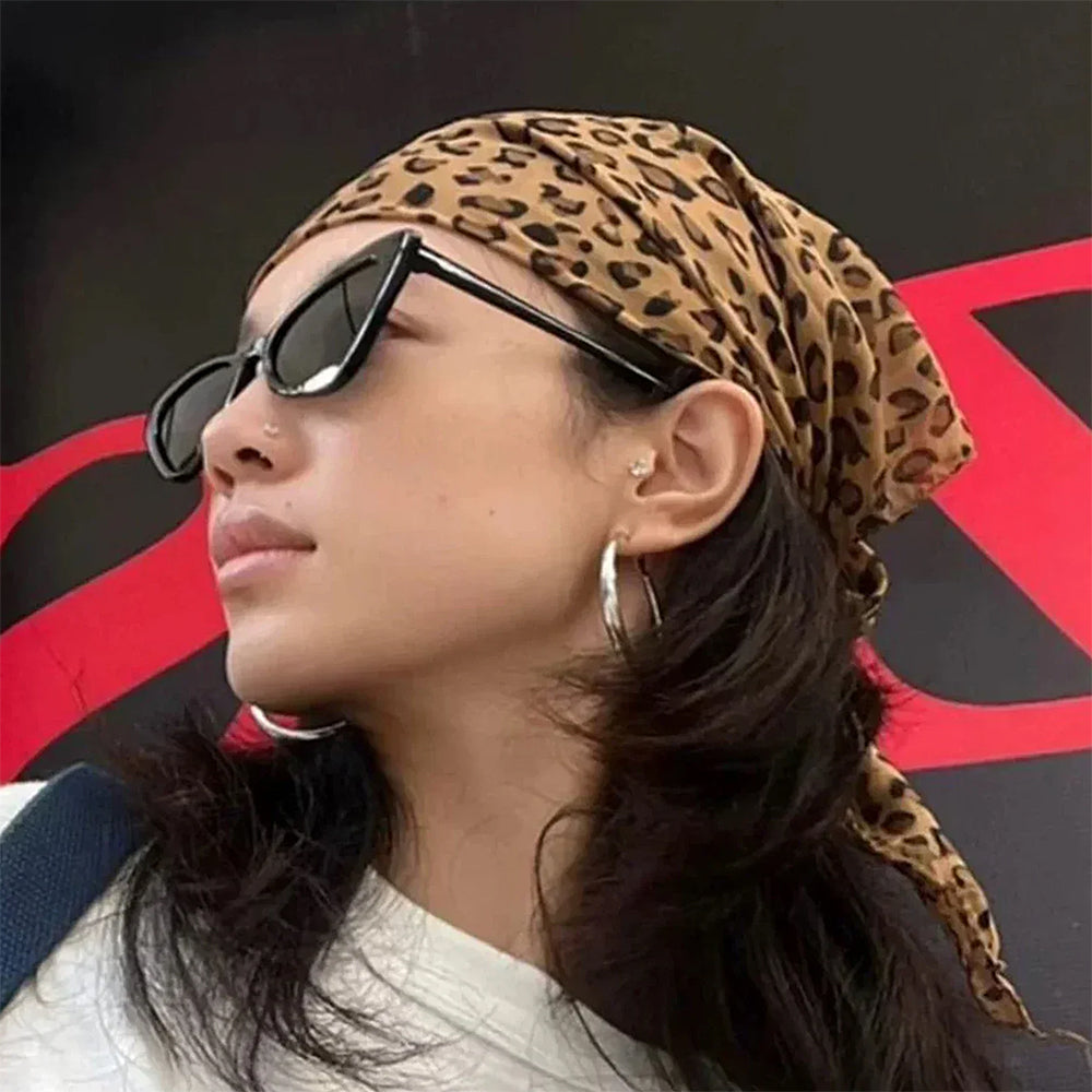 LEOPARD PRINT HEADSCARF: ELEGANT LEOPARD PRINT AESTHETIC