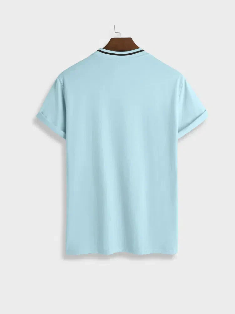 LIGHT BLUE CASUAL STREETWEAR SHIRT FOR EVERYDAY WEAR