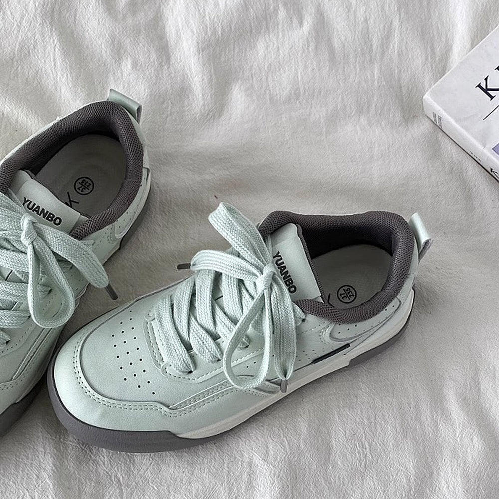 LIGHT BLUE EVERGREEN PISTACHIO SNEAKERS PAIR