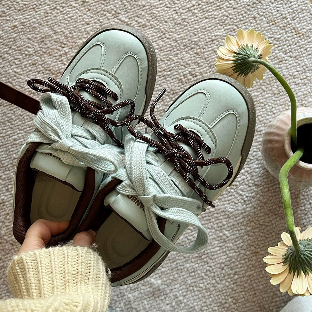 LIGHT BLUE EVERGREEN PISTACHIO SNEAKERS PAIR