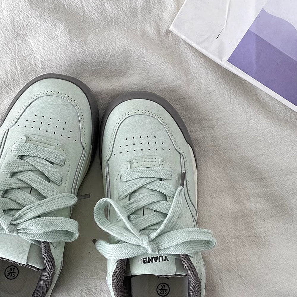 LIGHT BLUE EVERGREEN PISTACHIO SNEAKERS PAIR