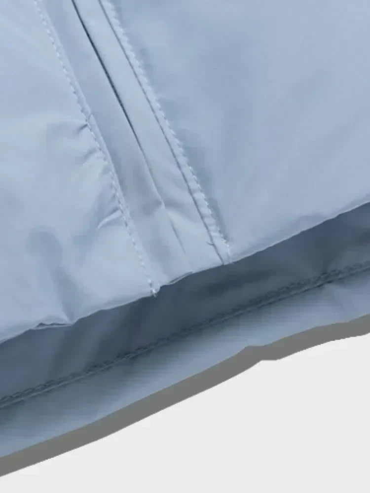 LIGHT BLUE PUFFER JACKET - WINTER PUFFER FOR COLD WEATHER